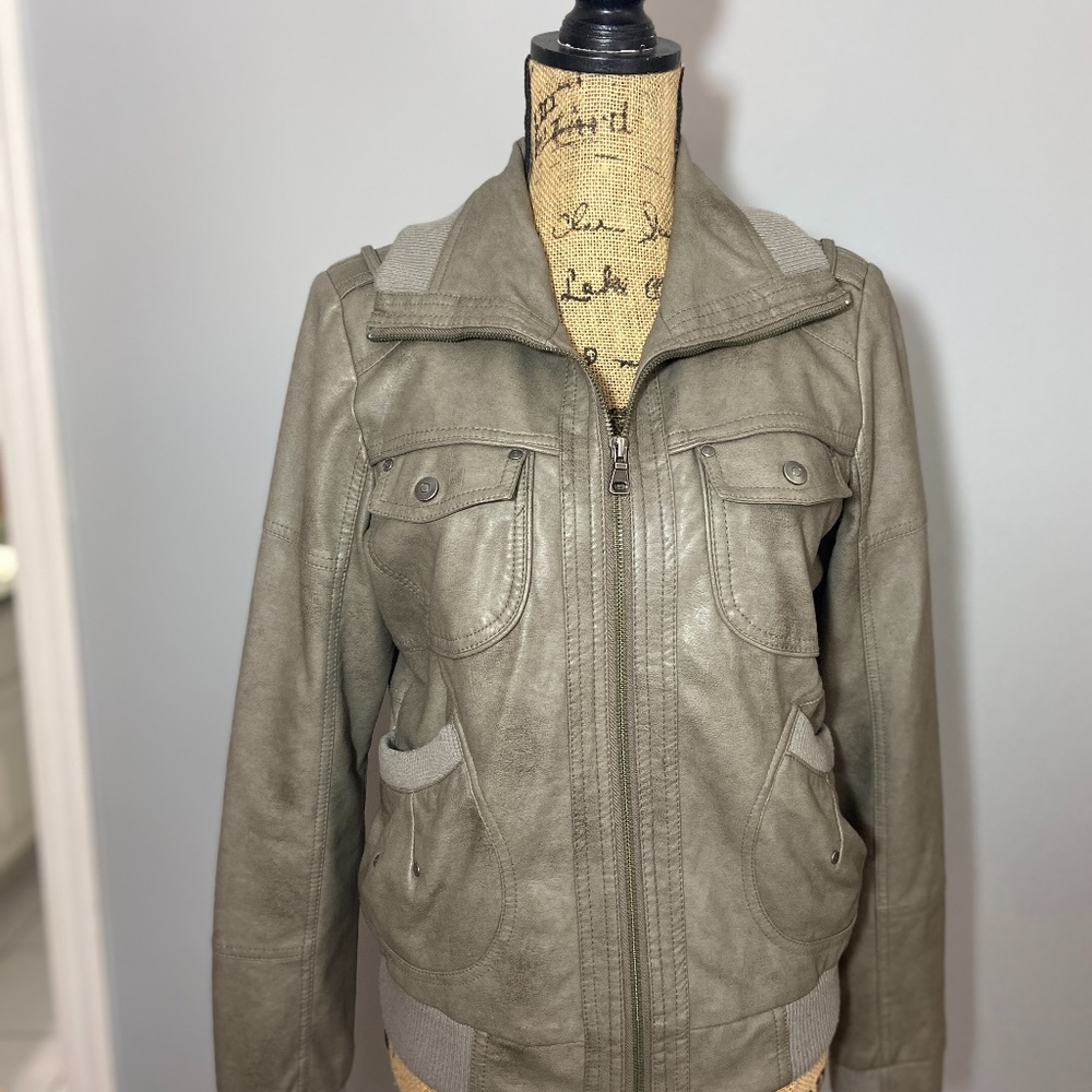Bernardo Jacket Mushroom Color Size M Polyurethane